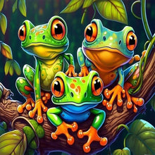 Load image into Gallery viewer, Frog-Full Round Diamond Painting-30x30cm
