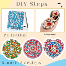 Load image into Gallery viewer, Mandala Pattern-Diamond Makeup Mirror