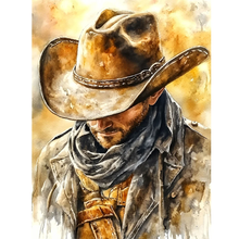 Load image into Gallery viewer, Cowboy- Round Diamond Painting-40x30cm