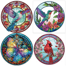 Load image into Gallery viewer, Stained Glass Butterfly-Partial Special Diamond Painting-30x30cm