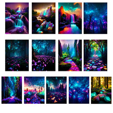 Load image into Gallery viewer, Mountain Forest-Full Round Diamond Painting-30x40cm