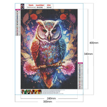 Load image into Gallery viewer, Dream Owl-Full Round Diamond Painting-30x40cm