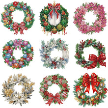 Load image into Gallery viewer, Christmas Wreath-Partial Special Diamond Painting-30x30cm