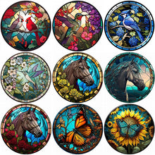 Load image into Gallery viewer, Stained Glass Animal-Full Round Diamond Painting-35x35cm