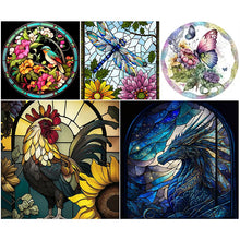 Load image into Gallery viewer, Stained Glass Animal-Full Round Diamond Painting-30x30cm