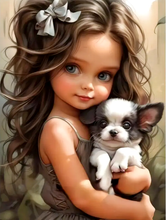 Load image into Gallery viewer, Cool Girl-Full Round Diamond Painting-30x40cm