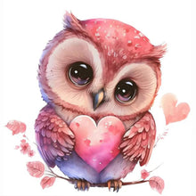 Load image into Gallery viewer, Cartoon Flower Owl  - Full Drill Diamond Painting