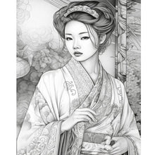 Load image into Gallery viewer, Retro Woman-Full Round Diamond Painting-40x50cm