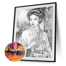 Load image into Gallery viewer, Retro Woman-Full Round Diamond Painting-40x50cm
