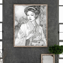 Load image into Gallery viewer, Retro Woman-Full Round Diamond Painting-40x50cm