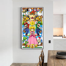 Load image into Gallery viewer, Super Mario-Full Round Diamond Painting-45x75cm-Large Size