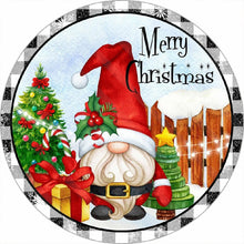 Load image into Gallery viewer, Christmas Gnome-Full Round Diamond Painting-30x30cm