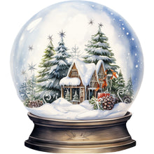 Load image into Gallery viewer, Christmas Crystal Ball-Full Round Diamond Painting-30x30cm