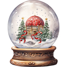 Load image into Gallery viewer, Christmas Crystal Ball-Full Round Diamond Painting-30x30cm