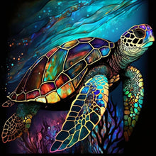 Load image into Gallery viewer, Sea Turtle-Full Round Diamond Painting-30x30cm