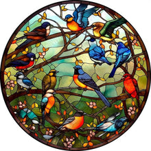 Load image into Gallery viewer, Stained Glass Animal-Full Round Diamond Painting-30x30cm
