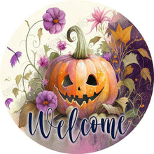 Load image into Gallery viewer, Stained Glass Halloween-Full Round Diamond Painting-30x30cm