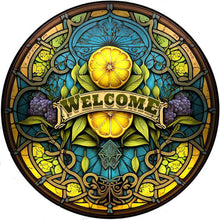 Load image into Gallery viewer, Stained Glass Halloween-Full Round Diamond Painting-30x30cm