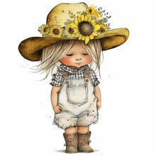 Load image into Gallery viewer, Cowboy Kid-Full Round Diamond Painting-30x30cm