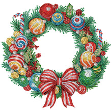 Load image into Gallery viewer, Christmas Wreath-Partial Special Diamond Painting-30x30cm