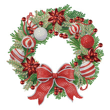 Load image into Gallery viewer, Christmas Wreath-Partial Special Diamond Painting-30x30cm