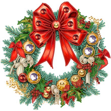 Load image into Gallery viewer, Christmas Wreath-Partial Special Diamond Painting-30x30cm