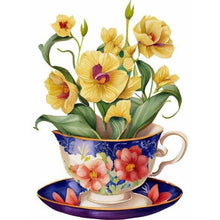 Load image into Gallery viewer, Teacup Bouquet-Full Round Diamond Painting-30x40cm