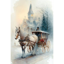 Load image into Gallery viewer, Igloo And Carriage-Full Round Diamond Painting-40x60cm-Large Size