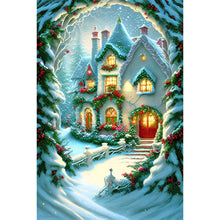 Load image into Gallery viewer, Igloo And Carriage-Full Round Diamond Painting-40x60cm-Large Size