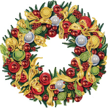 Load image into Gallery viewer, Christmas Wreath-Partial Special Diamond Painting-30x30cm