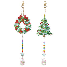 Load image into Gallery viewer, 2Pcs/Set-Christmas Animal-Sun Catcher Window Hanging Diamond Wind Chime