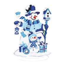 Load image into Gallery viewer, Christmas Snowman-Single Side Drill-Diamond Desktop Ornament