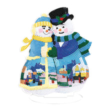 Load image into Gallery viewer, Christmas Snowman-Single Side Drill-Diamond Desktop Ornament