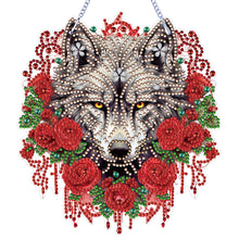 Load image into Gallery viewer, Wolf-Single Side Drill-Diamond Pendant