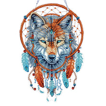 Load image into Gallery viewer, Wolf-Single Side Drill-Diamond Pendant