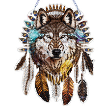 Load image into Gallery viewer, Wolf-Single Side Drill-Diamond Pendant