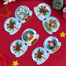 Load image into Gallery viewer, 10Pcs/Set Christmas Crystal Ball-Diamond Greeting Cards