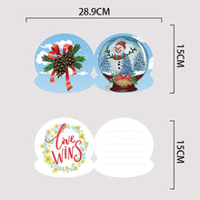 Load image into Gallery viewer, 10Pcs/Set Christmas Crystal Ball-Diamond Greeting Cards