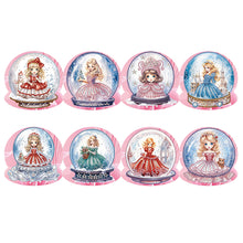 Load image into Gallery viewer, 8Pcs/Set Snowman Princess-Diamond Greeting Cards