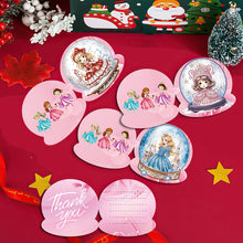 Load image into Gallery viewer, 8Pcs/Set Snowman Princess-Diamond Greeting Cards