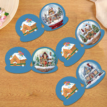 Load image into Gallery viewer, 5Pcs/Set Christmas House-Diamond Greeting Cards