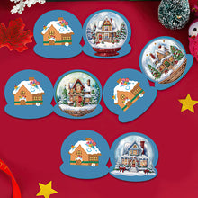Load image into Gallery viewer, 5Pcs/Set Christmas House-Diamond Greeting Cards