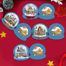 Load image into Gallery viewer, 5Pcs/Set Christmas House-Diamond Greeting Cards