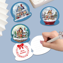 Load image into Gallery viewer, 5Pcs/Set Christmas House-Diamond Greeting Cards
