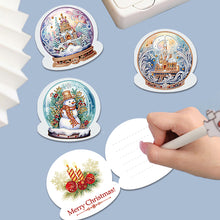 Load image into Gallery viewer, 6Pcs/Set Christmas-Diamond Greeting Cards