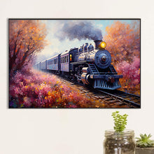 Load image into Gallery viewer, Train-Full Round Diamond Painting-60x40cm-Large Size