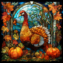Load image into Gallery viewer, Pumpkin Turkey-Full Round Diamond Painting-40x40cm