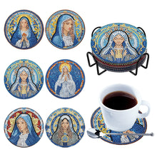 Load image into Gallery viewer, 6PCS Stained Glass Our Lady-Diamond Painting Coaster