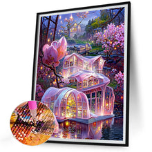 Load image into Gallery viewer, Dream Flower House-Full Round Diamond Painting-30x40cm