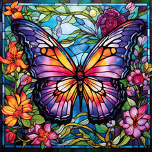 Load image into Gallery viewer, Butterfly-Full Round Diamond Painting-30x30cm